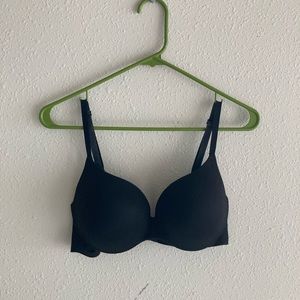 Black and purple bra